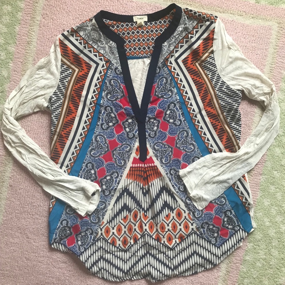 Tiny Patterned Blouse - image 1